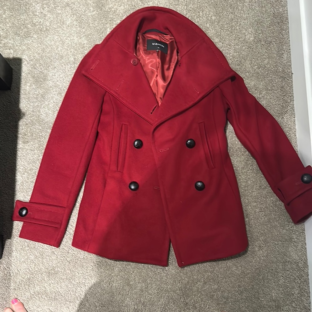 Gorgeous Red Babaton pea coat